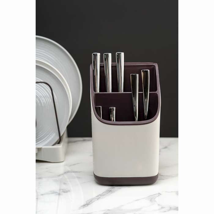 Органайзер для кухонных принадлежностей Ronja, 23х13 см, светло-серый/темно-сливовый SMART SOLUTIONS SS-OKU-SSABS-GRBL