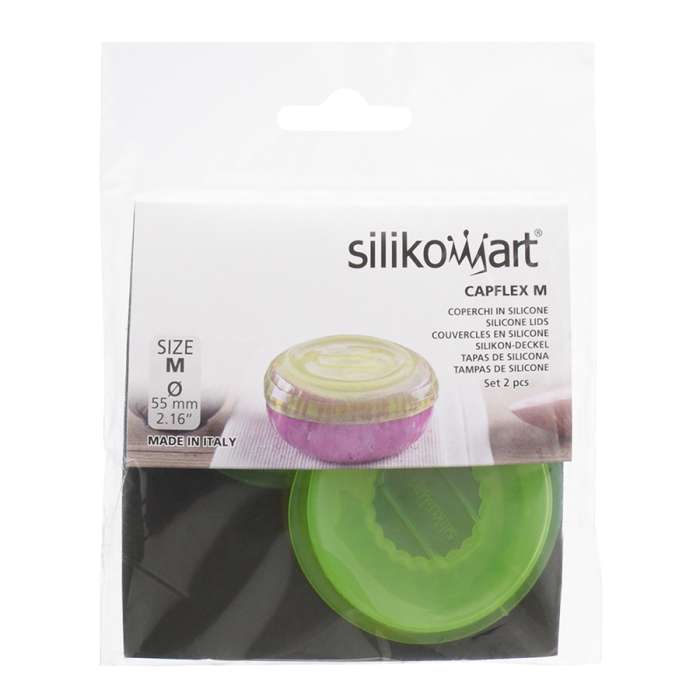 Набор из 2 силиконовых крышек Capflex M зеленый SILIKOMART 25.029.90.0061