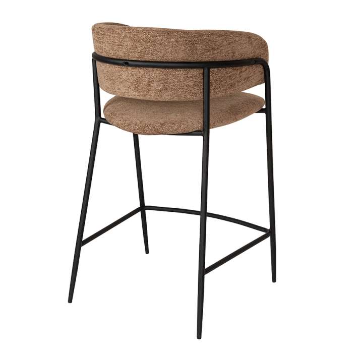 Стул полубарный helning, мягкий шенилл, светло-коричневый Bergenson Bjorn BB0001046