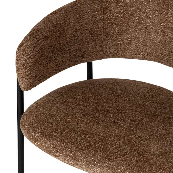 Стул полубарный helning, мягкий шенилл, светло-коричневый Bergenson Bjorn BB0001046
