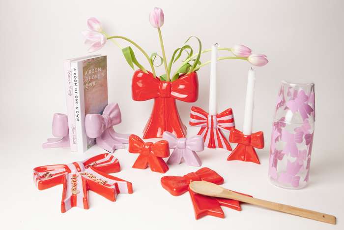 Подсвечник bow, 11х12х5 см, красно-белый DOIY DYCAHBOWL