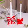 Подсвечник bow, 11х12х5 см, красно-белый DOIY DYCAHBOWL