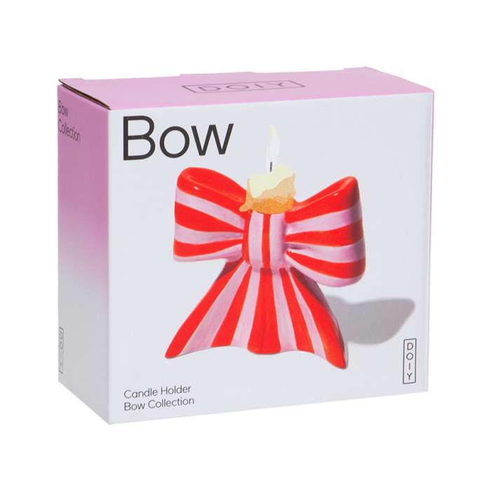 Подсвечник bow, 11х12х5 см, красно-белый DOIY DYCAHBOWL