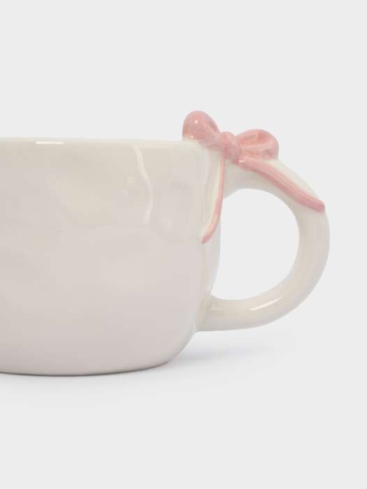 Кружка, 380 мл, керамика, молочная, Бант, Bow ANNA LAFARG ANLAF-FDW-150725