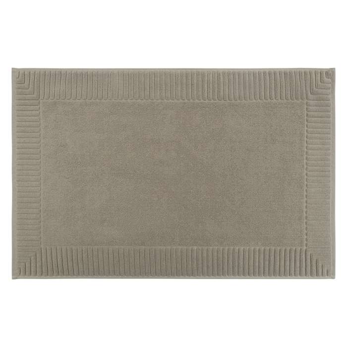 Коврик для ванной с фактурным бортиком бежево-серого цвета из коллекции essential, 50х80 см Tkano TK26-BM0003