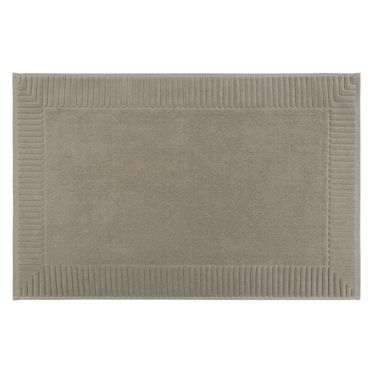 Коврик для ванной с фактурным бортиком бежево-серого цвета из коллекции essential, 50х80 см Tkano TK26-BM0003