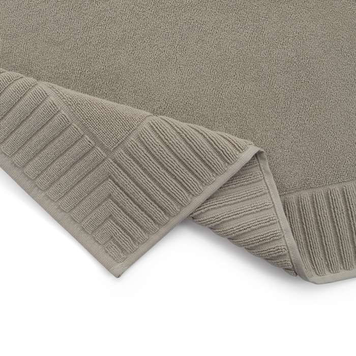 Коврик для ванной с фактурным бортиком бежево-серого цвета из коллекции essential, 50х80 см Tkano TK26-BM0003
