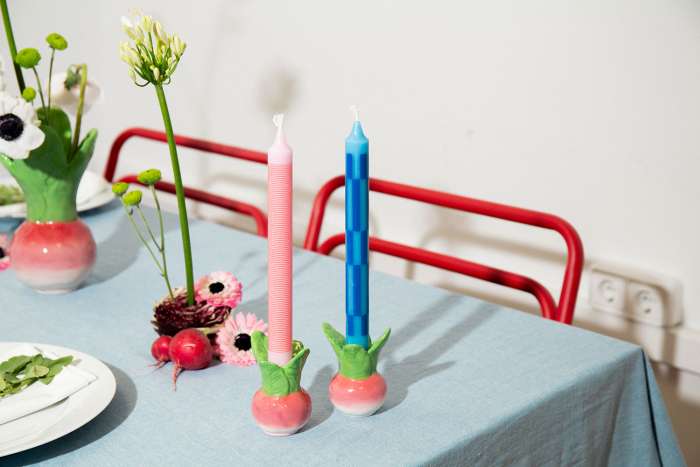 Подсвечник radish, 6,7 x 6,7 x 8,7 см DOIY DYCAHMRDSH