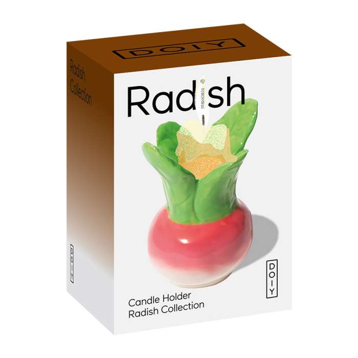 Подсвечник radish, 6,7 x 6,7 x 8,7 см DOIY DYCAHMRDSH