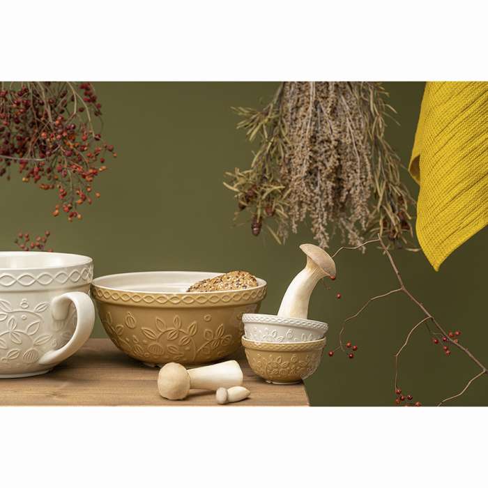 Набор из 4 пиал кремового/бежевого цветов с рельефным узором Ягоды Тайги из коллекции russian north, 130 мл Tkano TK22-TW_BW0013