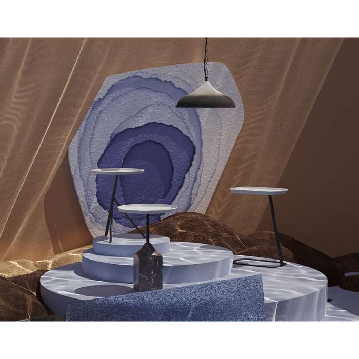 Столик кофейный sustainable collection, D38 см, серый/черно-белый Bergenson Bjorn BB0000147