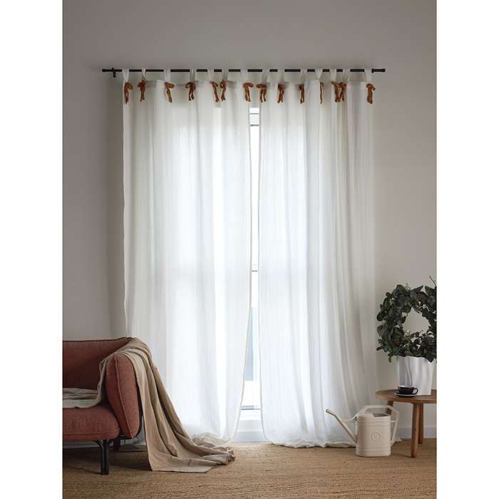 Штора из муслина с декором цвета карри из коллекции essential, 150х290 см Tkano TK24-CUR0001