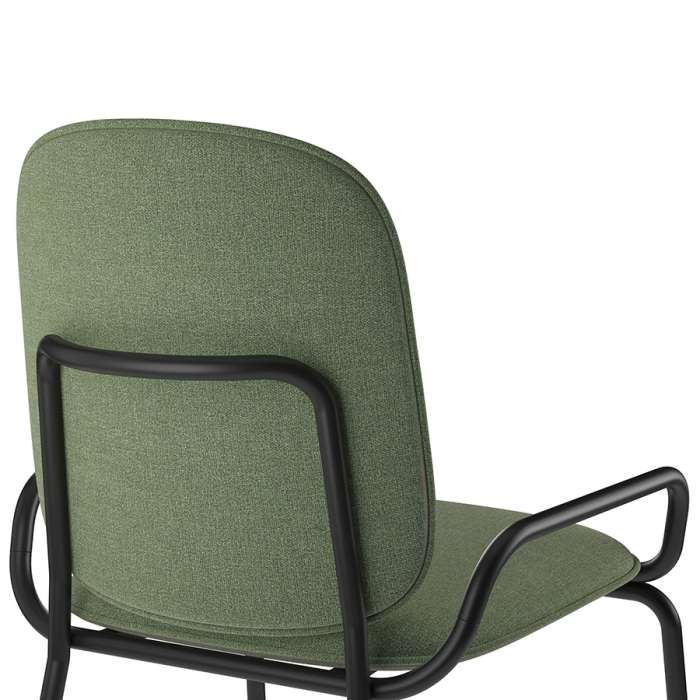 Стул ror, 2 frame, рогожка, черный /зеленый LATITUDE RORCH2FRBKBSKGRN