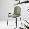 Стул ror, 2 frame, рогожка, черный /зеленый LATITUDE RORCH2FRBKBSKGRN