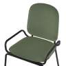 Стул ror, 2 frame, рогожка, черный /зеленый LATITUDE RORCH2FRBKBSKGRN
