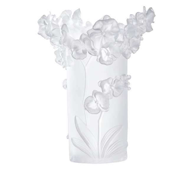 Ваза Decor de table Орхидея 30 см, хрусталь, белая, п/к