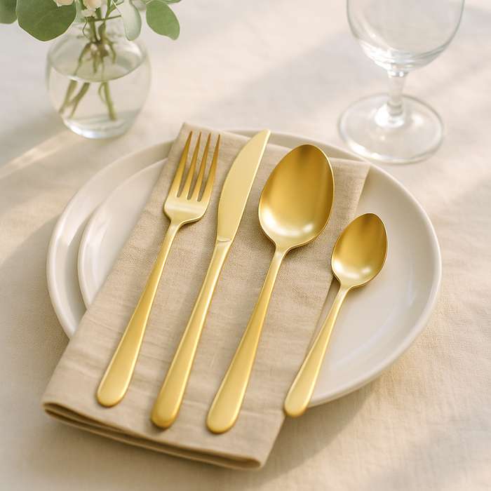 Набор столовых приборов pure, золотистые матовые, 16 пред. Liberty Jones LJ0000420