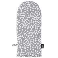 Прихватка-варежка серого цвета с принтом Спелая Смородина из коллекции scandinavian touch, 14х32 см Tkano TK22-OM0004