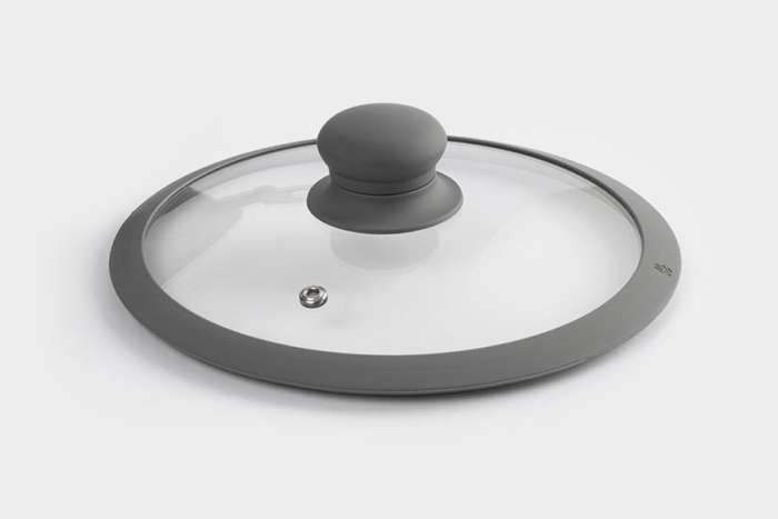 Кастрюля, 20 см, 2,3 л, с крышкой, с покрытием, алюминий, серо-черная, Robust ANNA LAFARG ANLAF-CNA1025-6