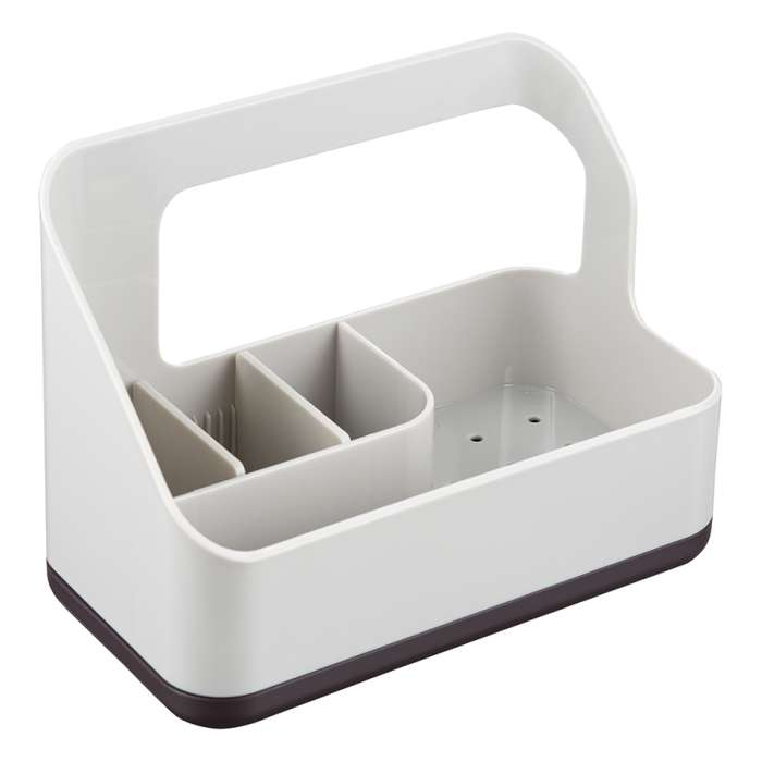 Органайзер для раковины Ronja, 19х10,5х14,6 см, светло-серый SMART SOLUTIONS SS-SO-PPABS-GR-19