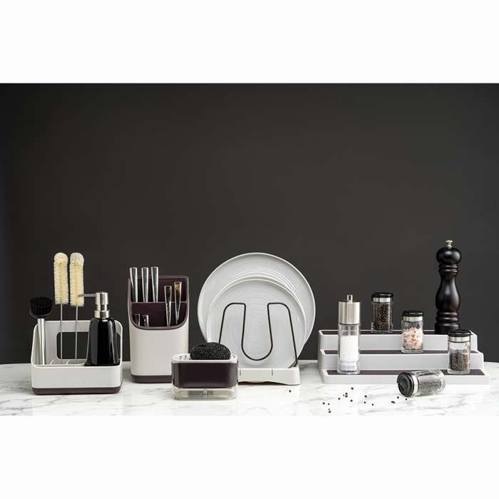 Органайзер для раковины Ronja, 19х10,5х14,6 см, светло-серый SMART SOLUTIONS SS-SO-PPABS-GR-19