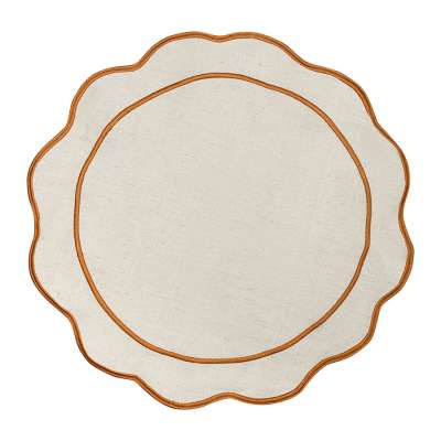 Салфетка под приборы anemone из коллекции trendy ruffles, D38 см, карри Tkano TK25-PM0005