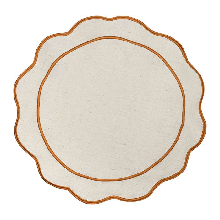 Салфетка под приборы anemone из коллекции trendy ruffles, D38 см, карри Tkano TK25-PM0005