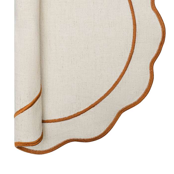 Салфетка под приборы anemone из коллекции trendy ruffles, D38 см, карри Tkano TK25-PM0005