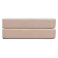 Простыня на резинке из премиального сатина бежевого цвета из коллекции essential, 200х200х30 см Tkano TK25-FS0009