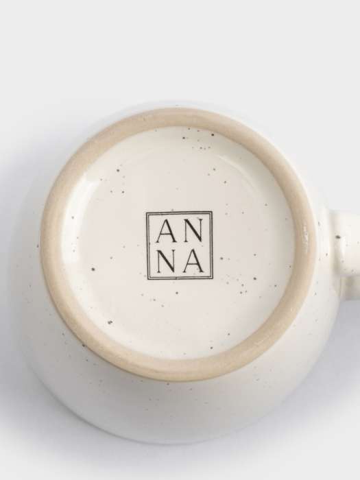 Кружка, 350 мл, 2 шт, керамика, молочная, в крапинку, Viveiro ANNA LAFARG EMILY ANLAF-021225