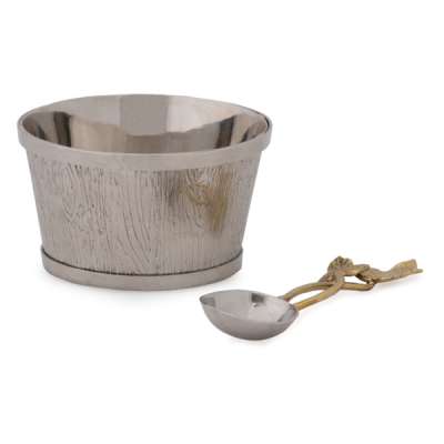 Чаша для орешков Michael Aram Плющ и дуб 10 см, сталь нержавеющая