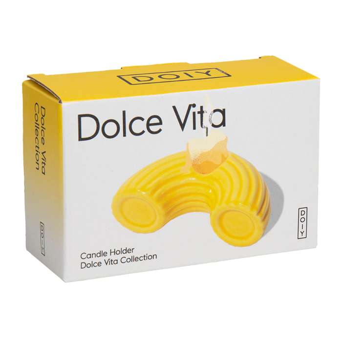 Подсвечник dolce vita, 5,5х10,5х3,7 см, желтый DOIY DYCAHDVM