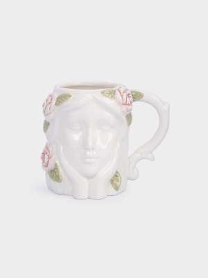 Кружка, 350 мл, керамика, молочная, Девушка с тюльпанами, Tulip ANNA LAFARG ANLAF-FDW-300525