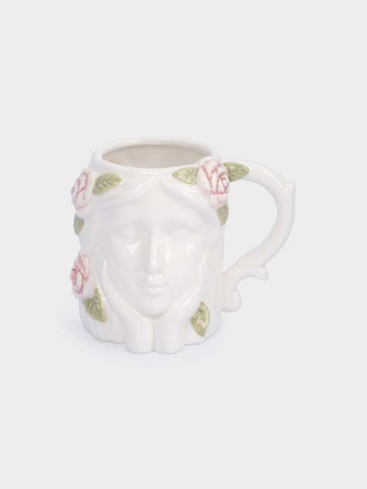Кружка, 350 мл, керамика, молочная, Девушка с тюльпанами, Tulip ANNA LAFARG ANLAF-FDW-300525