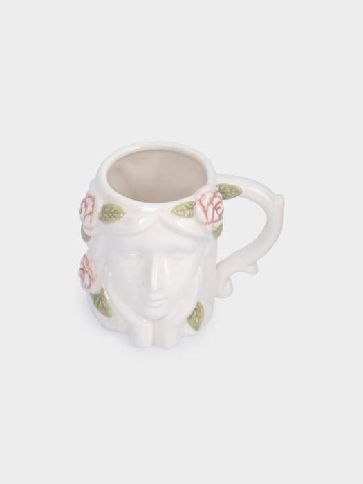 Кружка, 350 мл, керамика, молочная, Девушка с тюльпанами, Tulip ANNA LAFARG ANLAF-FDW-300525