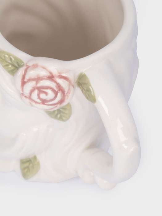 Кружка, 350 мл, керамика, молочная, Девушка с тюльпанами, Tulip ANNA LAFARG ANLAF-FDW-300525