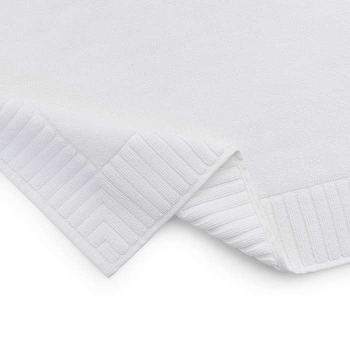 Коврик для ванной с фактурным бортиком белого цвета из коллекции essential, 50х80 см Tkano TK26-BM0001