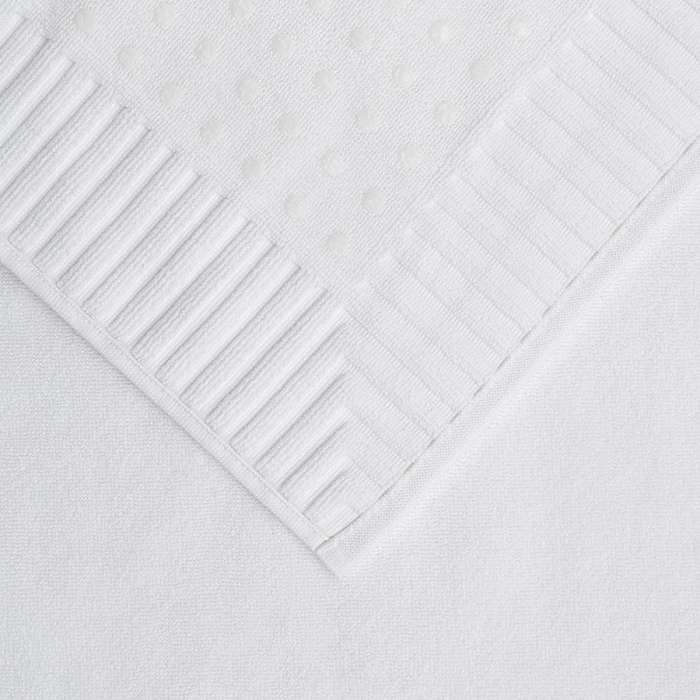 Коврик для ванной с фактурным бортиком белого цвета из коллекции essential, 50х80 см Tkano TK26-BM0001