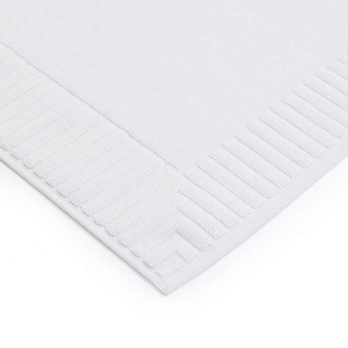 Коврик для ванной с фактурным бортиком белого цвета из коллекции essential, 50х80 см Tkano TK26-BM0001