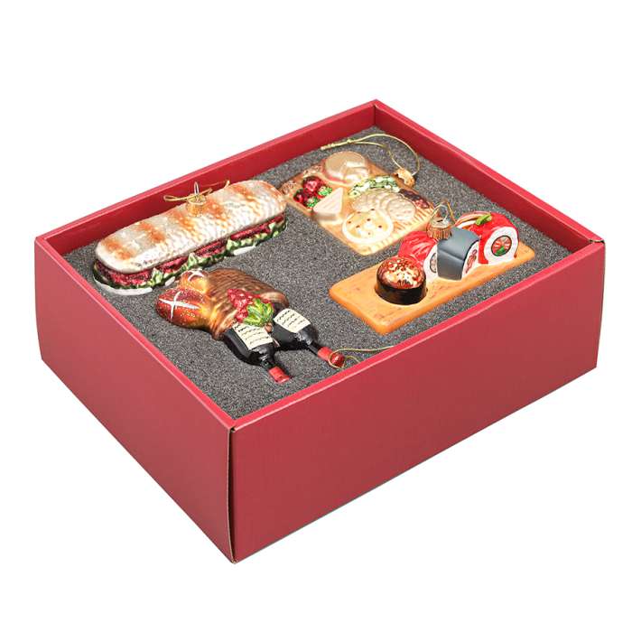 Набор ёлочных украшений christmas feast из коллекции new year essential, 4 шт. Tkano TK25-NY_DEC0009