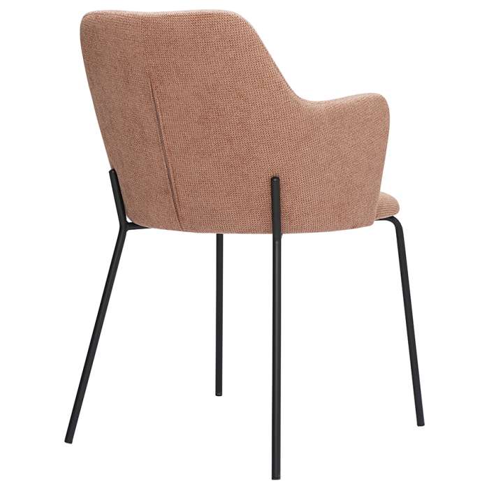 Стул dwight, фактурный шенилл, коралловый Bergenson Bjorn BF-ACH-DW-CHL-PK