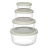 Набор контейнеров для запекания и хранения круглые с крышками, серые, 4 шт. Smart Solutions SS0000128