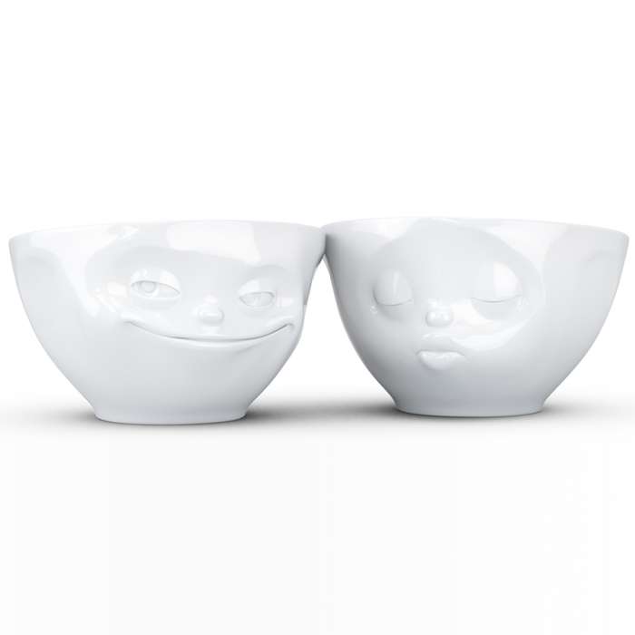 Набор чаш grinning & kissing, 200 мл, белый, 2 шт. Tassen T01.22.01