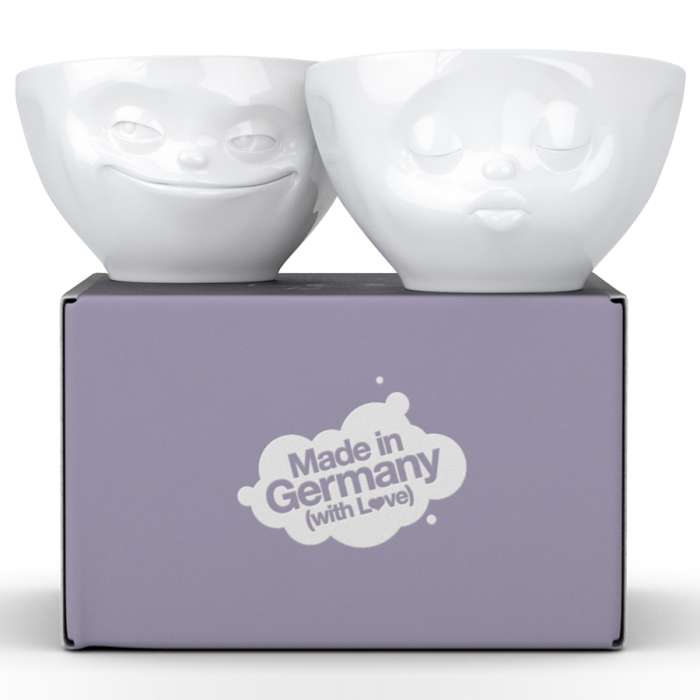 Набор чаш grinning & kissing, 200 мл, белый, 2 шт. Tassen T01.22.01