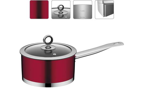 Ковш со стеклянной крышкой (1,6 л) CERVENA 726514