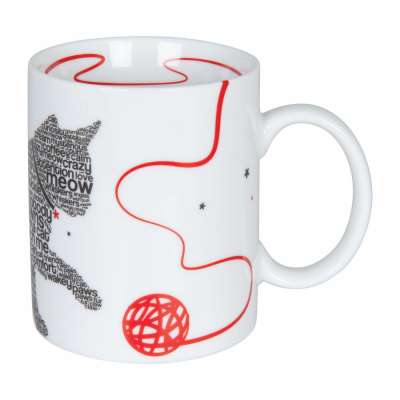 Кружка &quot;Шрифт кот&quot; KONITZ 11 1 002 2303