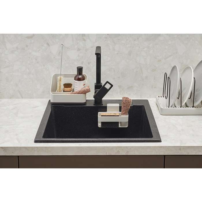 Органайзер для раковины подвесной Ronja, 15,8х10,8х10 см, светло-серый SMART SOLUTIONS SS-SO-SLCABS-GR-15.8