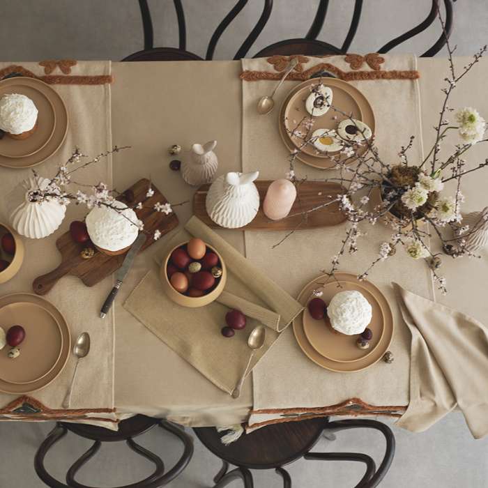 Скатерть из хлопка бежевого цвета из коллекции essential, 170х250 см Tkano TK20-TC0014