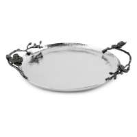 Блюдо круглое Michael Aram Черная орхидея 33 см, сталь нержавеющая