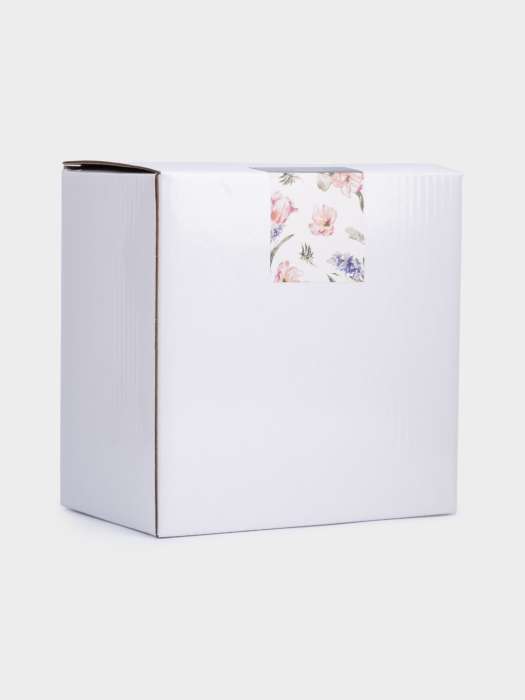 Пара чайная, 1 перс, 2 пр, 370 мл, керамика, молочная, Тюльпаны, Tulip ANNA LAFARG ANLAF-FDW-130525-7